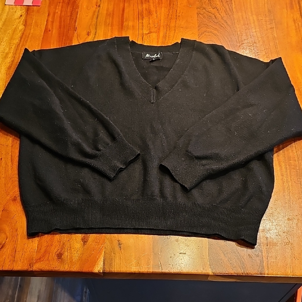 Marled Charcoal Knit Top